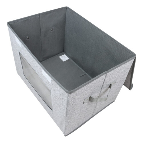 Univivi Fabric Foldable Storage Boxes [4-Pack] Large Collapsible Stack 2