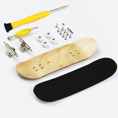 WDTMEEZU Ξύλινο Επαγγελματικό Fingerboard με Ρόδες και Ρουλεμάν για Ενήλικες και Παιδιά 2