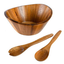 Gibson Home Sherwood 3 piese din lemn de salata de salata de salata de salata de 32 de sferturi