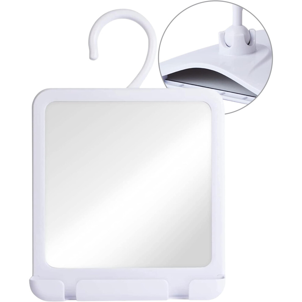 MIRRORVANA Dual Anti Fog Shower Mirror for Shaving with Hook for Hangi-image-OPC-PFMW5XR-NEW