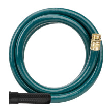Worth Garden LEAD-IN Kort haveslange 3/4 in. x 10ft. NO KINK HEAVY DUTY Holdbar PVC vandslange med massiv messing slangefittings han til hun fitt