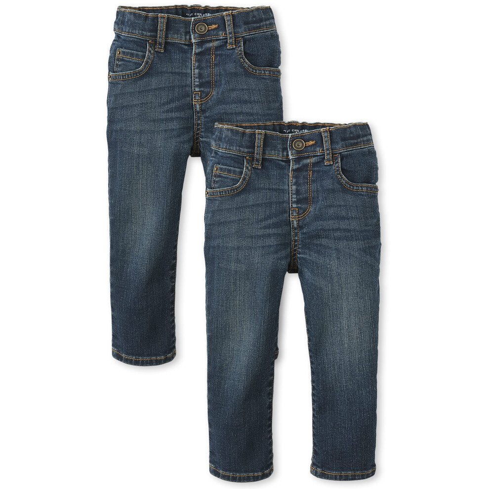 The childrens Place Baby Boys and Toddler Boys Stretch Straigh Leg Jea