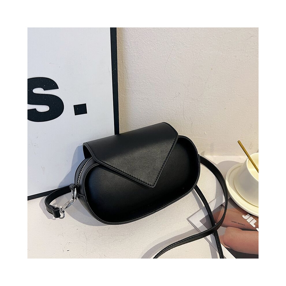(Black) Ladies Women Cross Body Casual Small Messenger Bag Handbag Shoulder Over Bags