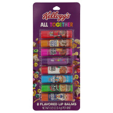 Taste Beauty KELLOGGS Breakfast Pack Lip Balms 8Pack of Favorite Cereal Flavors incl Rice Krispies Frosted Flakes More