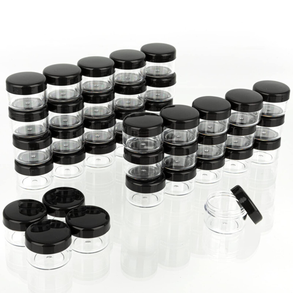 Zejia 5 Gram Monstercontainers Met Deksels 200PCS Mini Make-Up Containers Lege Plastic Reiscosmetica Containers Met Etiketten-image
