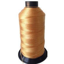 A?a de cusut din nailon lipit V-69 T70 1500 yds pentru tapi?erie exterioara (aur galben)