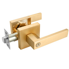 EHOMEWARE 1 Pack Door Levers Door Knobs Interior in Satin Brass Finish
