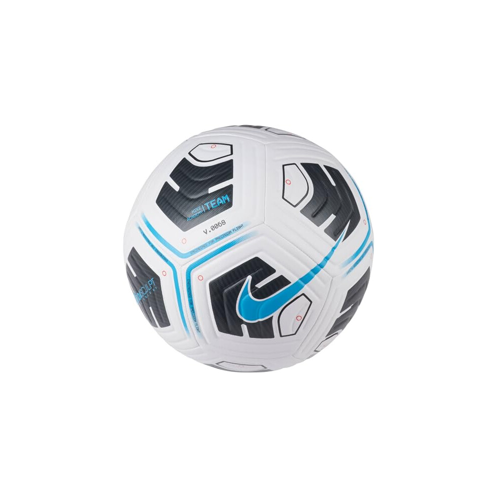 Nike Unisexs Nk Academy - Team Recreational Soccer Ball Whiteblack(Lt