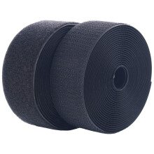 LLPT Sew On Hook and Loop Tape Roll 2 Inch x 16.5 Feet Nylon Fabric Wi