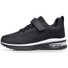 Anlarach Kinder Kleinkind Schuhe Jungen M dchen Sportliche Laufschuhe Air Kissen Sneakers f r Kleinkinder 11 Schwarz