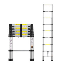 Teleskop-Ausziehleiter 8,5 Fu  , Aluminium-Teleskopleitern mit Tragetasche f  r den Innen- und Au  enbereich