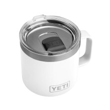 Hrncek YETI Rambler 14 oz, v kuovo izolovan , z nehrdzavej cej ocele, s vieckom MagSlider, biely