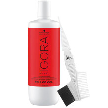 Igora Royal 6% 20 Volume Developer 1 Liter og M H?rdesign Tint B?rste/Kam (Bundte 2 varer)