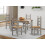 Mercers Furniture Corona Grey Wax 4'0" Dining Table & 4 Chairs 1