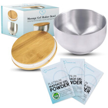 Platinum Nuru Massage Gel Poeder Bowl Set | 3 x Massagepoeder 5g Zakje | 1 x 16 fl oz Bowl