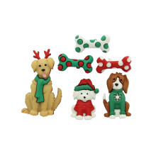 Dress It Up Feliz Navidog Buttons Varietatea 3