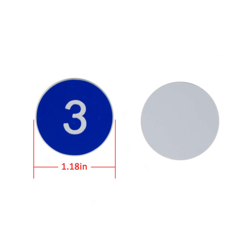 StayMax Plastic Number-tags indgraverede nummererede tags uden hul (1-50 bl?) 1