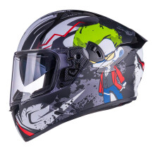 VCOROS X9 teljes arc motoros buksisak belso napellenzovel s Bluetooth-kompatibilis hangszr zsebekkel, DOT-jvhagyssal motoros Moto utcai kerk