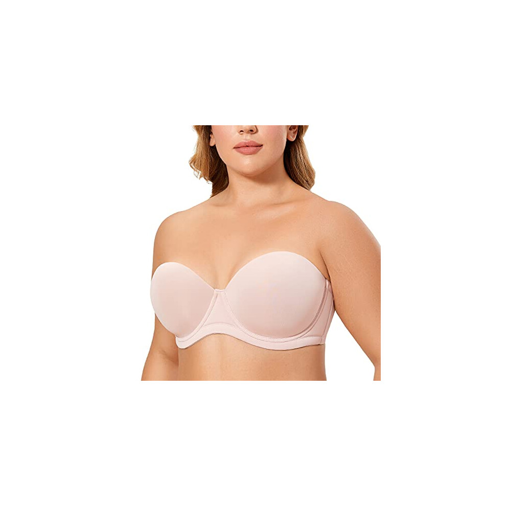 Soutien-gorge sans bretelles     armatures DELIMIRA pour femmes, multipositions, couverture compl   te