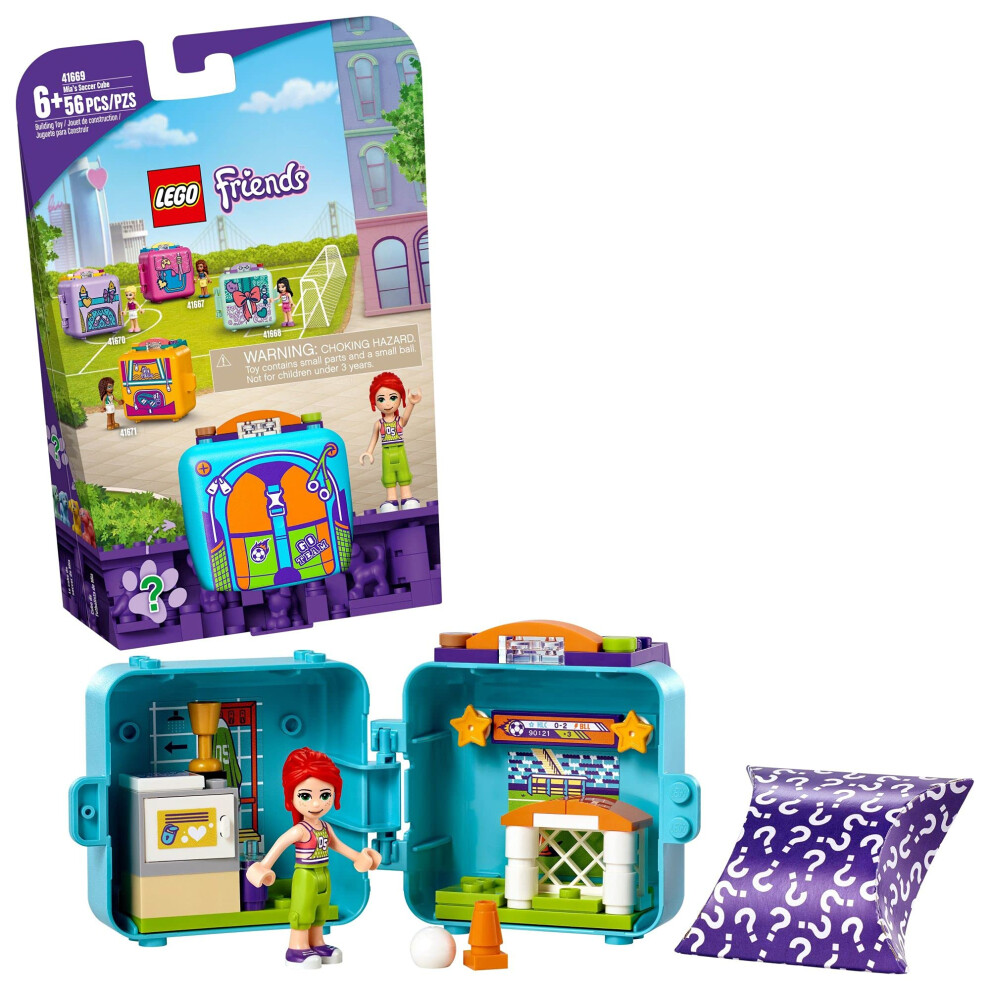 Lego Friends Mias Soccer Cube 41669 Building Kit; Imagination Toy Come