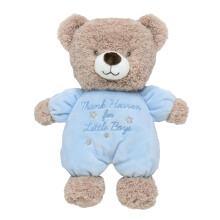 Baby Starters Ply ov medved k Little Me s v ivkou Thank Heaven for Little Boys (modr 9 palcov)
