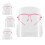 TCP Global Salon Världssäkerhetsansiktskydd med Rosa Glasramar (4-pack) - Klara Skyddande Helansiktskydd 1