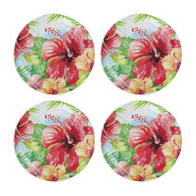 Upware 4 piese de 6 inci de melamina de desert placi de aperitiv Placile pentru cina farfurii mici placi de petrecere farfurie rotunda pentru des
