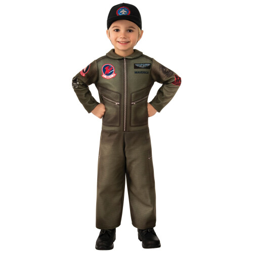 Rubie's Φόρεμα Top Gun Maverick για Μωρά/Παιδιά με Σακάκι και Καπέλο