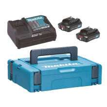 Pack 2 batteries 10.8V 2Ah + chargeur DC10SB - Makita - Li-ion