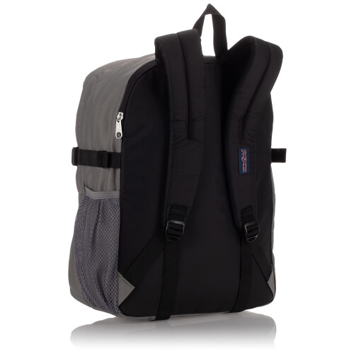 Jansport Jansport Main Campus Mackpack - Bacha de viagem ou trabalho com manga de laptop de 15 polegadas e bolsos de garrafa de    gua dupla grafite cinza 1