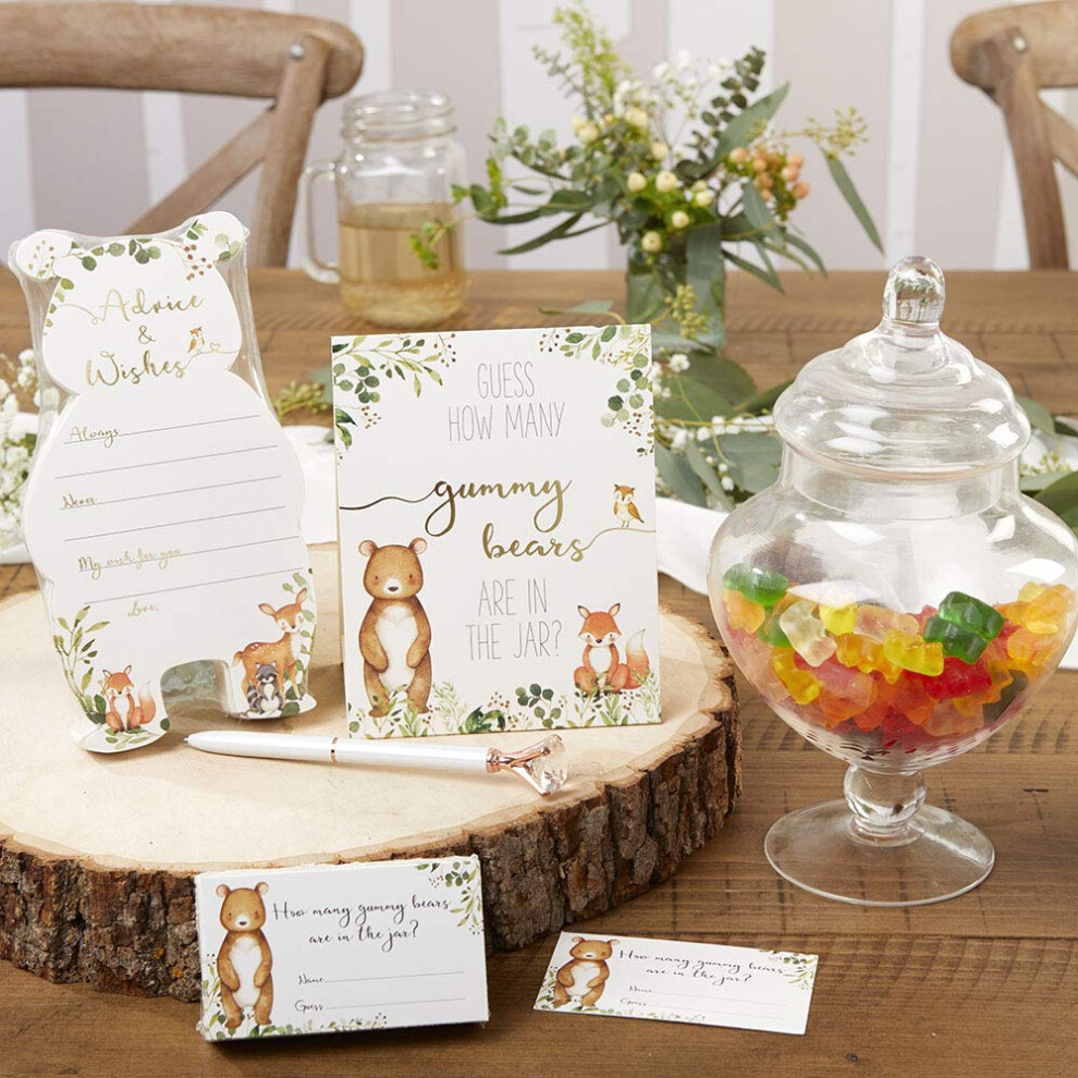 Kate Aspen Woodland Baby Shower 1 Count (Pack Of 1) Advice Cards & G