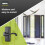 Ideal Security Storm Door Handle Set with Lock  Matte Black (4 Piece Set) 5