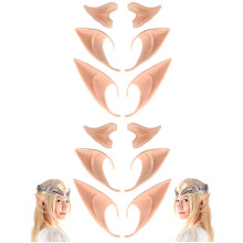 CEDAR BRIGHT Cosplay Fairy Pixie Elf Ears - Party Dress Up Costume Masquerade Accessories for Halloween Christmas(6 Pairs)