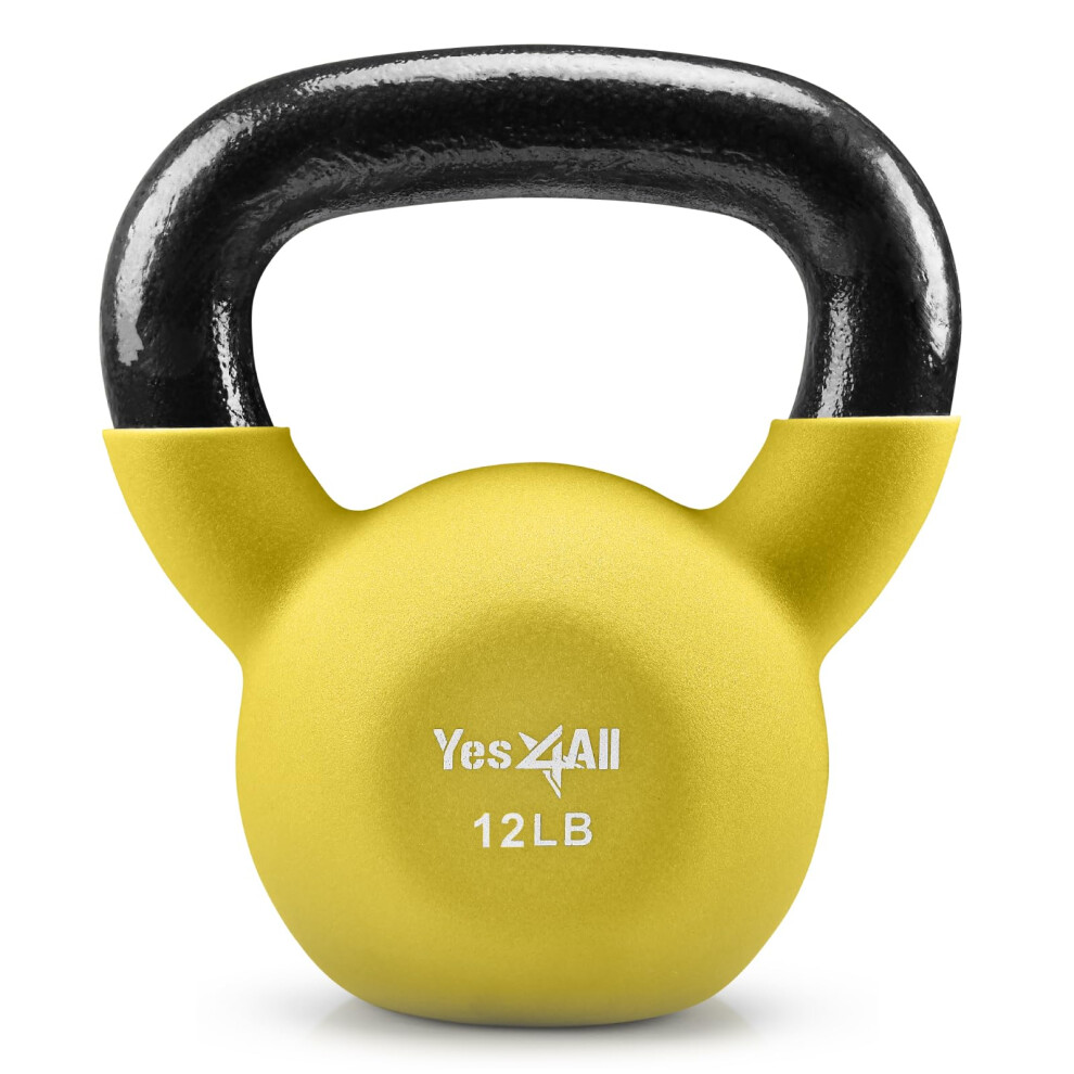 Yes4All Neoprene Coated & Kettlebell Sets - Hand Weights for Home Gym