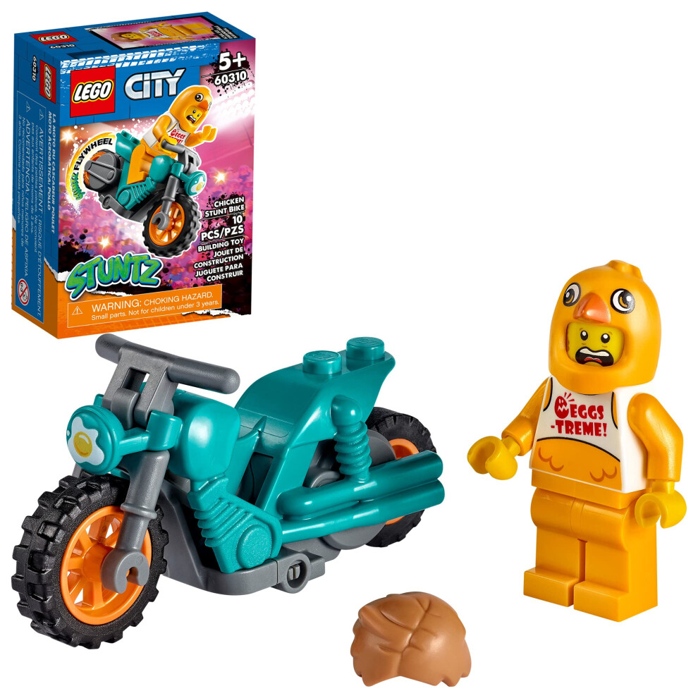 Lego City Chicken Stunt Bike 60310 Building Kit; Fun Cool Toy For Kids