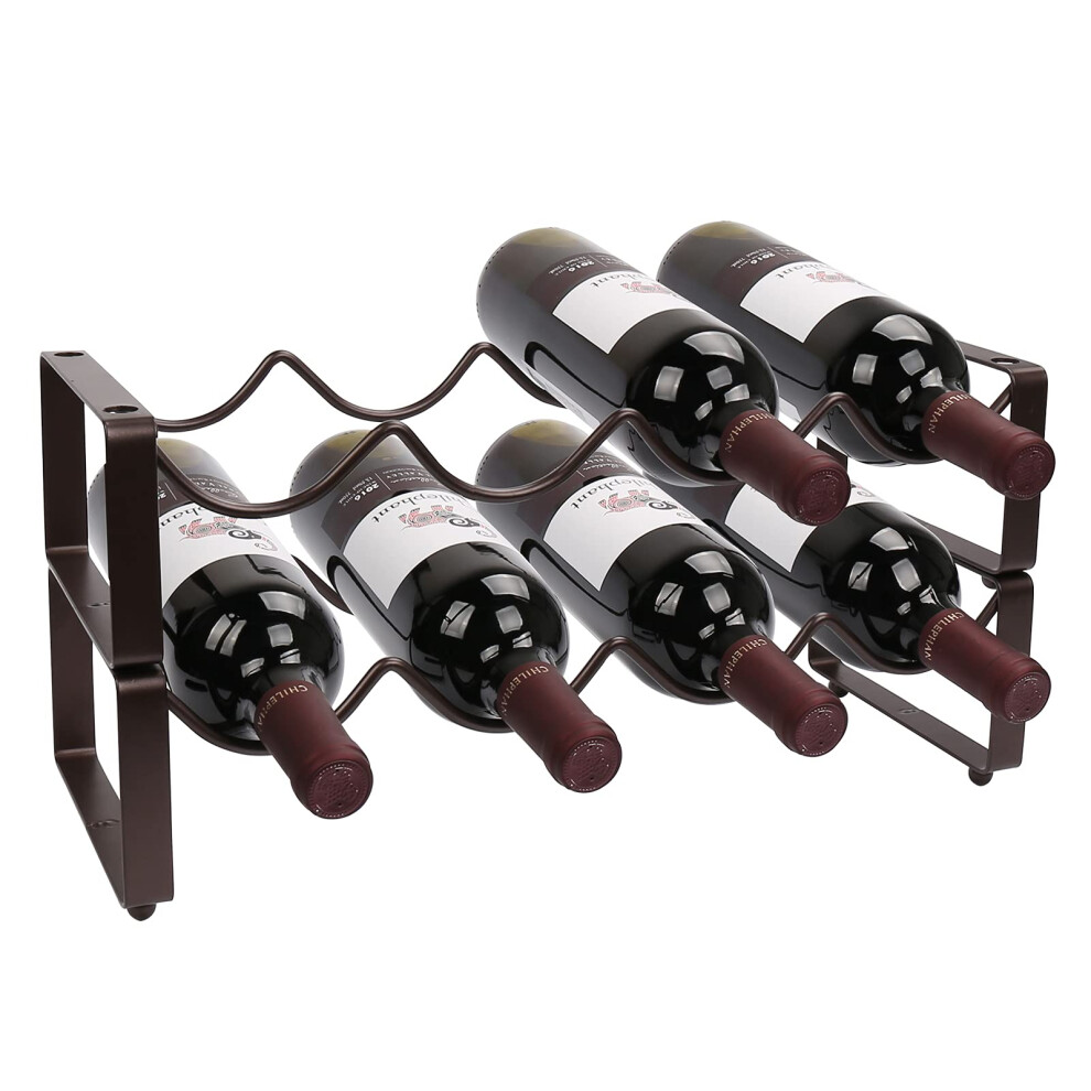 Casier     vin de comptoir en m   tal     2 niveaux OBloved Armoire     vin Comptoir     vin R
