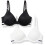 Tommy Hilfiger Tommy Hilfiger Dames Microfiber Push-Up Beha met Beugel 2-Pack, Zwart/Wit, 36C 1