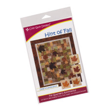 Cozy Quilt Designs Fat Quarters Anonymous Applique Quilt Pattern  Hint of Fall Includes Instructions for Six Project Sizes