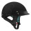 VCAN Cruiser Solid Flat Black Half Face motorcykelhjelm (Flame XX-Large) 2