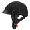 VCAN Cruiser Solid Flat Black Half Face motorcykelhjelm (Flame XX-Large) 1