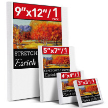 4 Πακέτο Καμβάδες για Ζωγραφική 9x12, 5x7, 4x4, 3x3, Καμβάς για Λάδι & Ακρυλικά