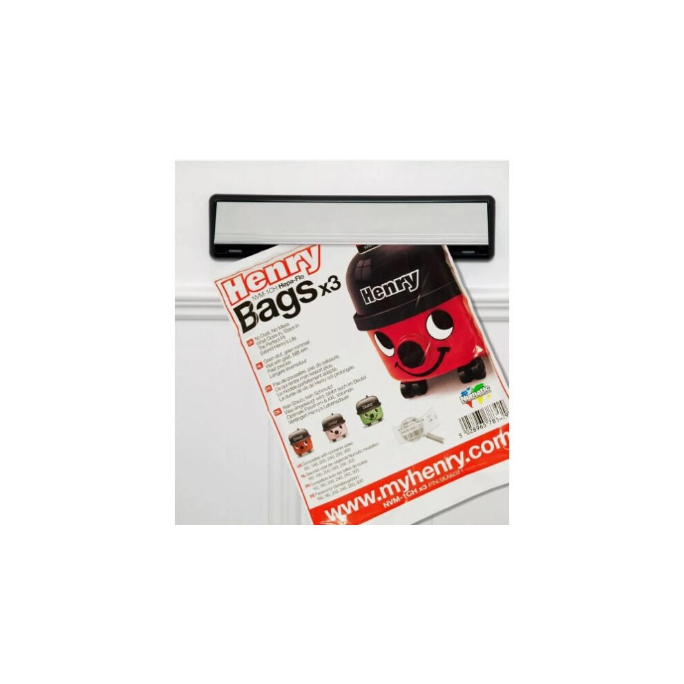 Genuine Numatic Henry Vacuum Bags x3 Pk