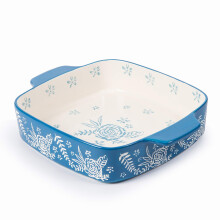 Wisenvoy Plat a patisserie en ceramique Brownie Pan 9x9 Pan de cuisson Casserole Plat lasagne Pan carre Sleat Pan Pan de cuisson
