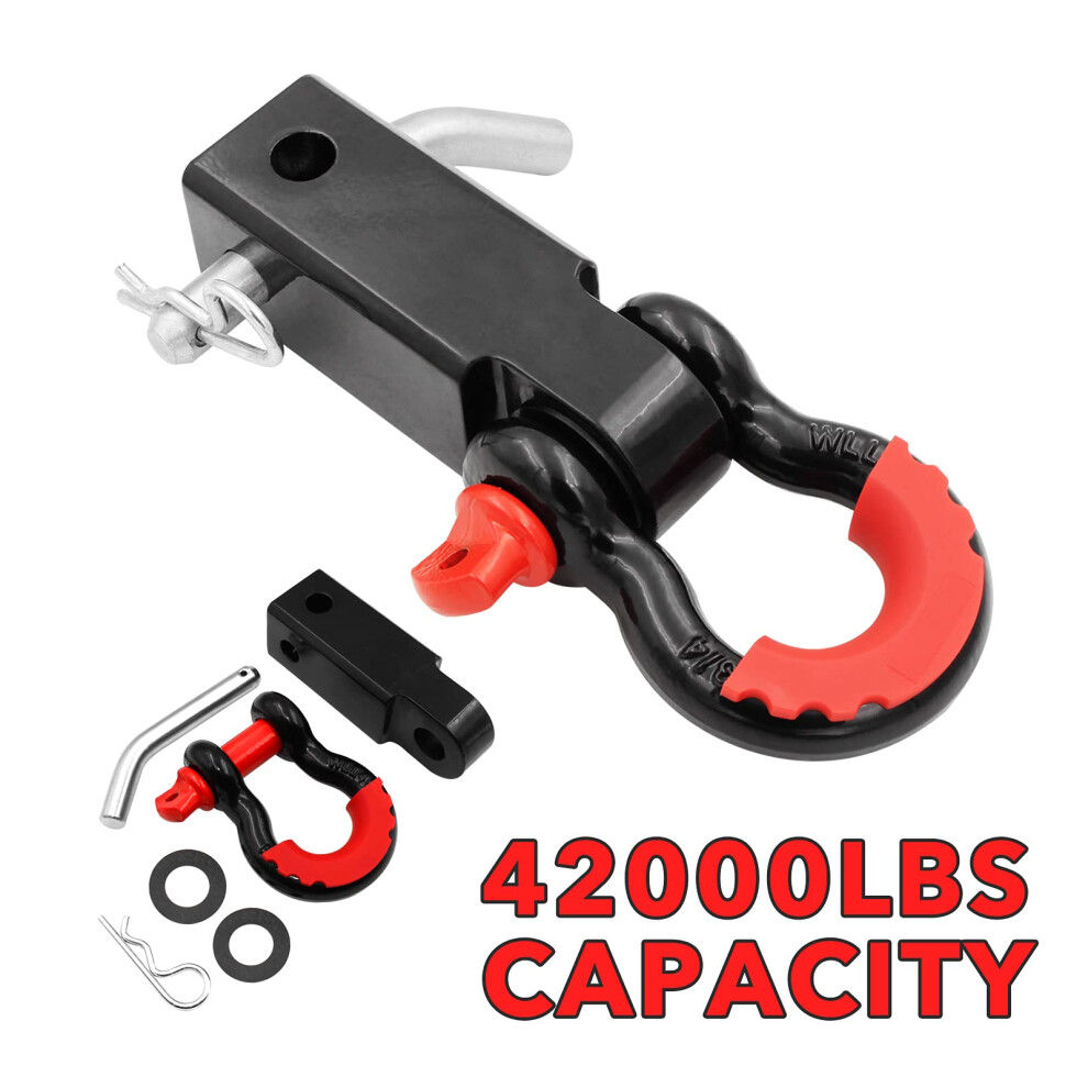 Shackle Hitch Receiver 2 Inch 42000 Lbs Maximum Break Strength Solid 734172251709