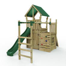 (M10 Ramp) Rebo Modular Wooden Climbing Frame Adventure Playset - M10