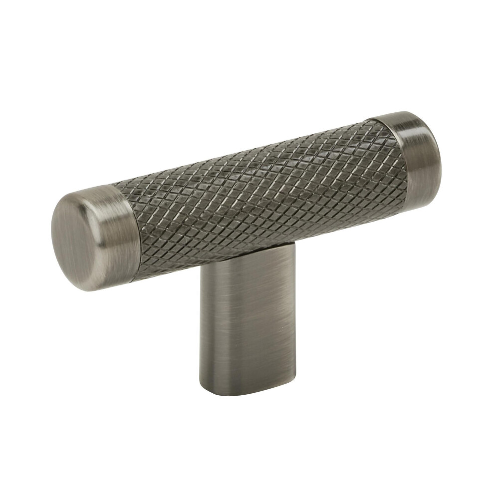 Amerock | Kitchen Cabinet Knob | Gunmetal | 2-5/8 in (67 mm) | Bronx | 1 Pack | Furniture Hardware | Bathroom Drawer Knob| Dresser Drawer Ha
