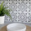 JAMILA GREY Self-adhesive Wall Tiles (6 tiles) 6