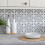 JAMILA GREY Self-adhesive Wall Tiles (6 tiles) 1