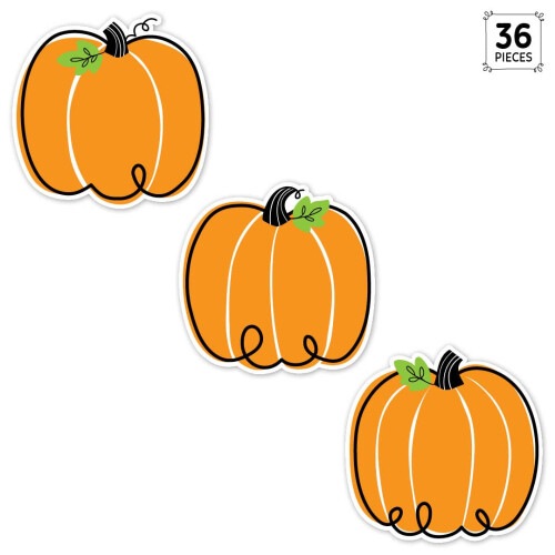 CTP Doodle Κολοκύθα 6" Κοπή Διακοσμητικά για Halloween & Φθινόπωρο 1