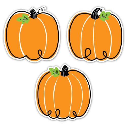 CTP Doodle Κολοκύθα 6" Κοπή Διακοσμητικά για Halloween & Φθινόπωρο